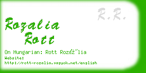 rozalia rott business card